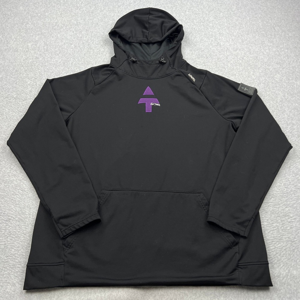 UNRL x Minnesota Vikings Adam Thielen Crossover Hoodie Mens XL Black Pullover